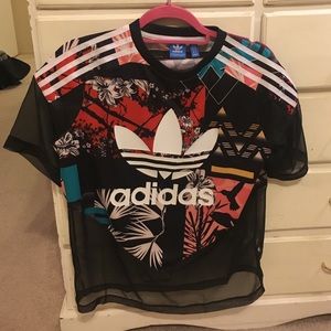 Adidas mesh t shirt.